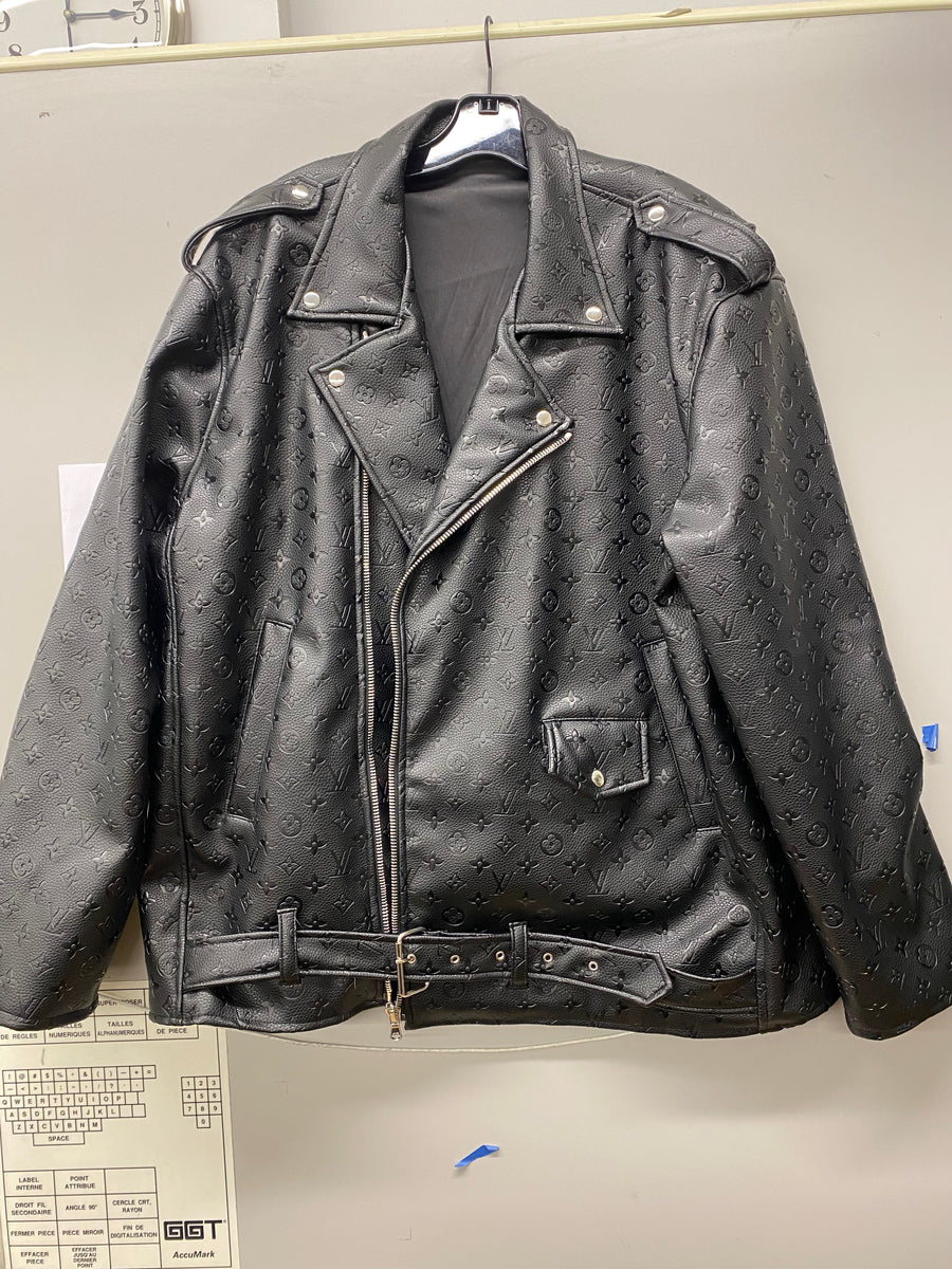 Monogram Printed Leather Biker Jacket - Ready to Wear, LOUIS VUITTON